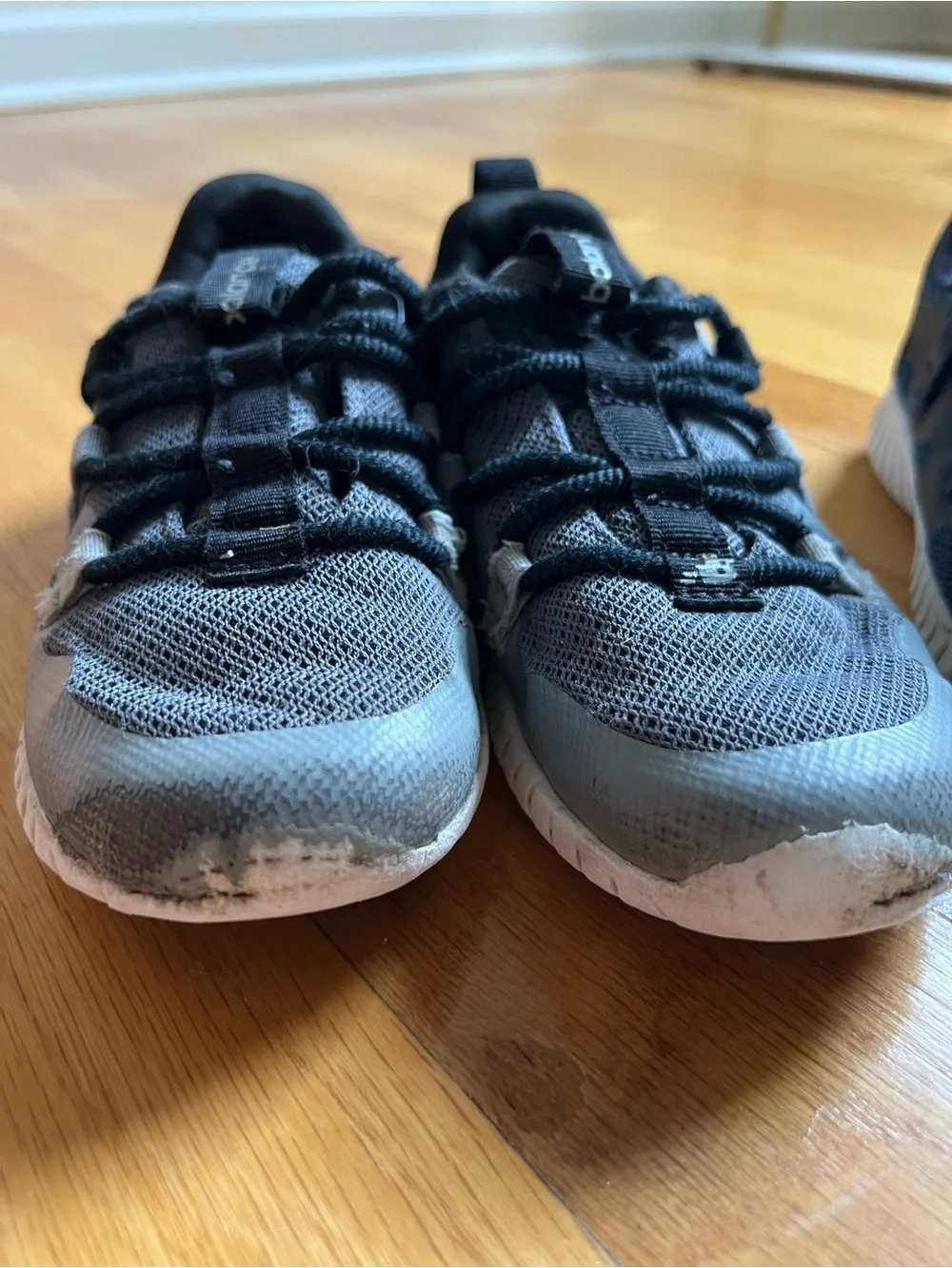 2 Pairs of New Balance elastic lace Sneakers size 13.5**